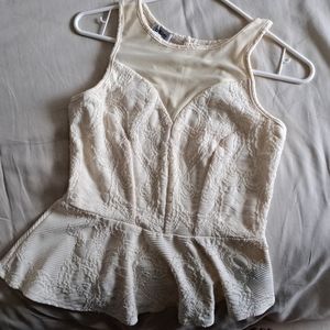 Bebe top with flared bottom